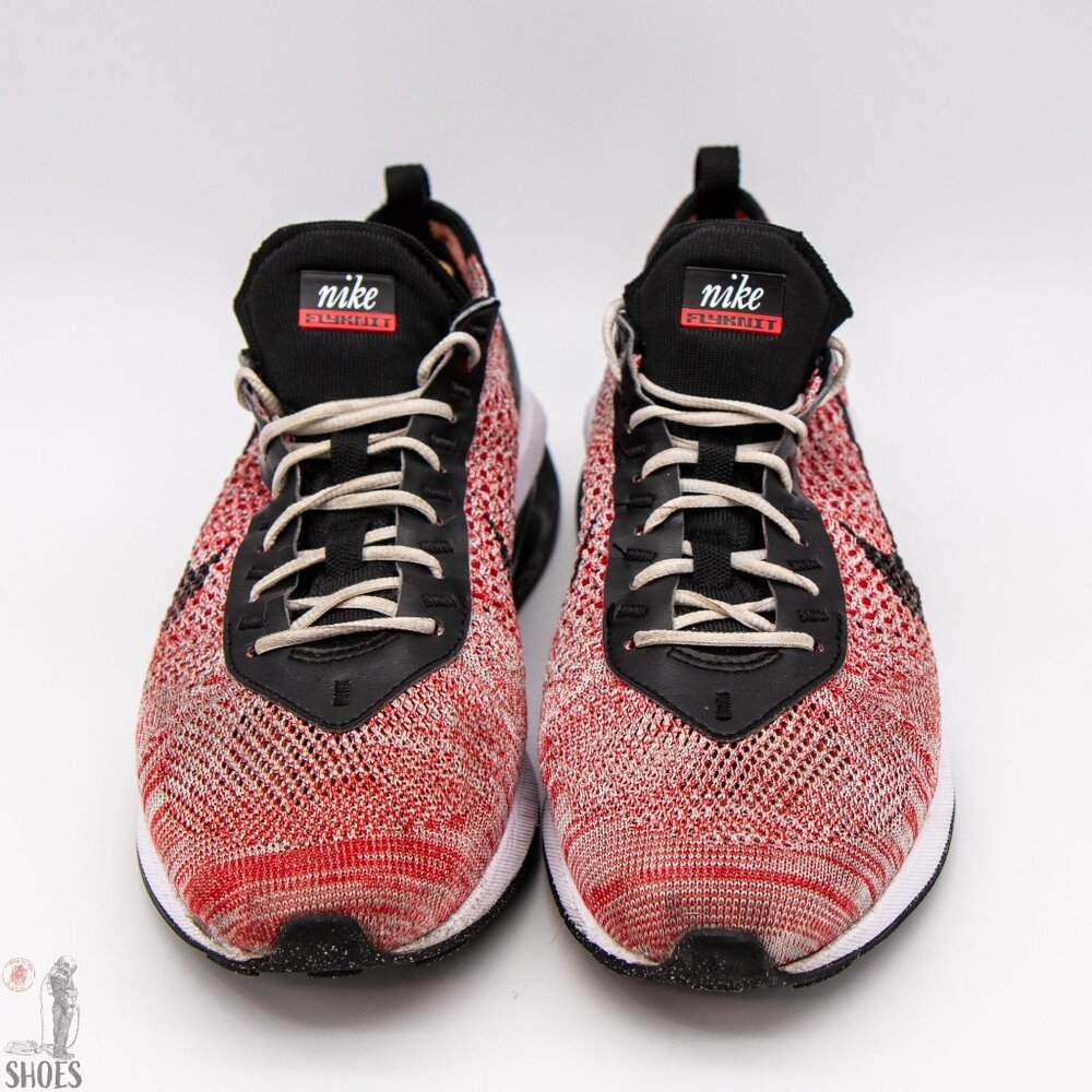 Nike Air Max Flyknit Racer Next Nature 'University Red Wold Grey' - Men's Size 9 - Picture 12 of 15